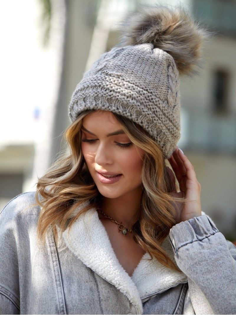 Cappuccino winter hat C10 - Online store - Boutique